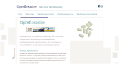 Desktop Screenshot of ciprofloxacine.com