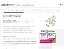 Tablet Screenshot of ciprofloxacine.com